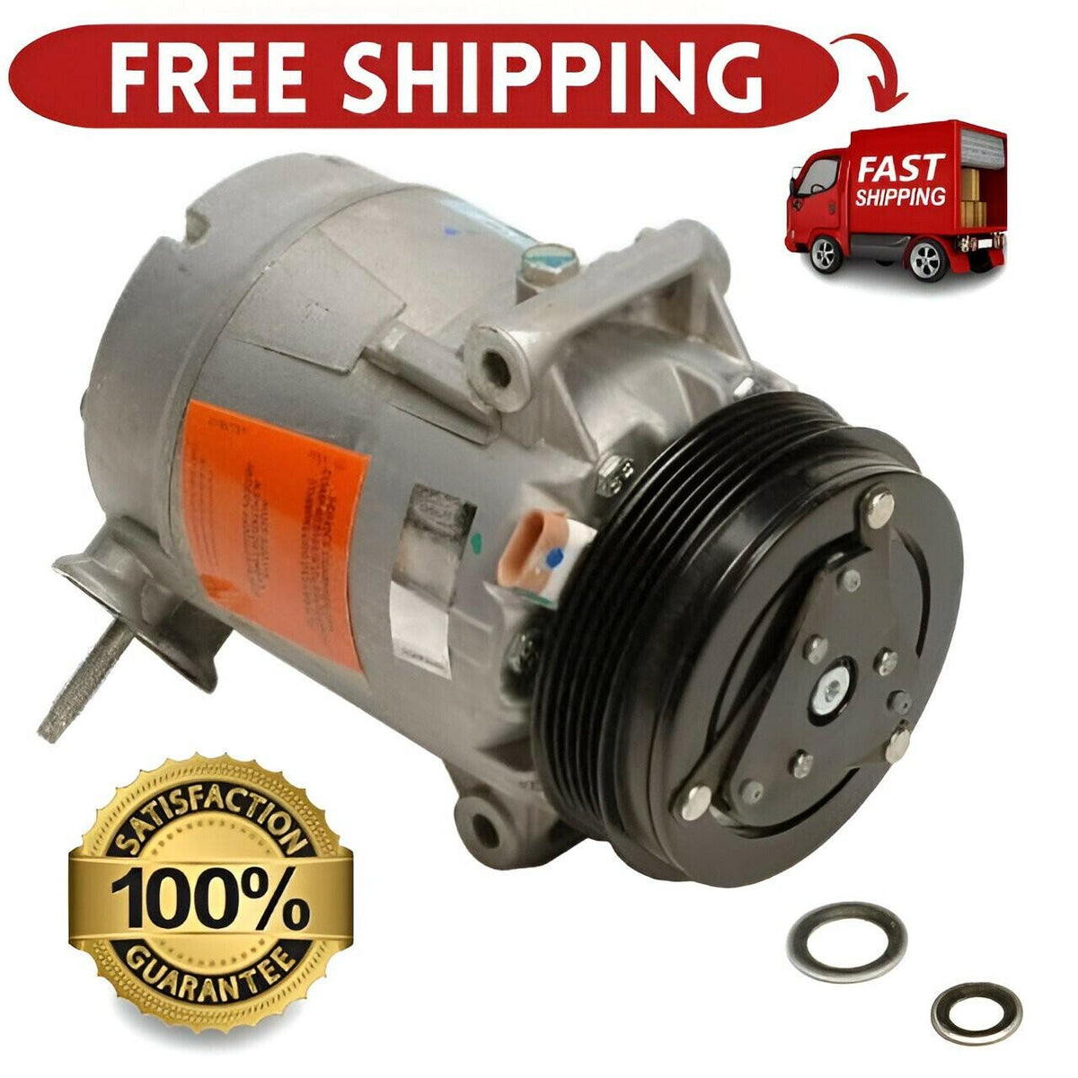 Delphi Air Conditioning Compressor Assembly &Clutch Model CS10080
