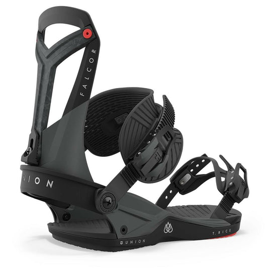 Union Falcor Mens Snowboard Bindings Black Large Forged Carbon 2x4 Channel