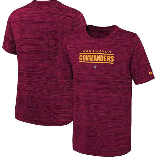 Nike Youth Washington Commanders Sideline Velocity Dri-Fit T-Shirt Med Red