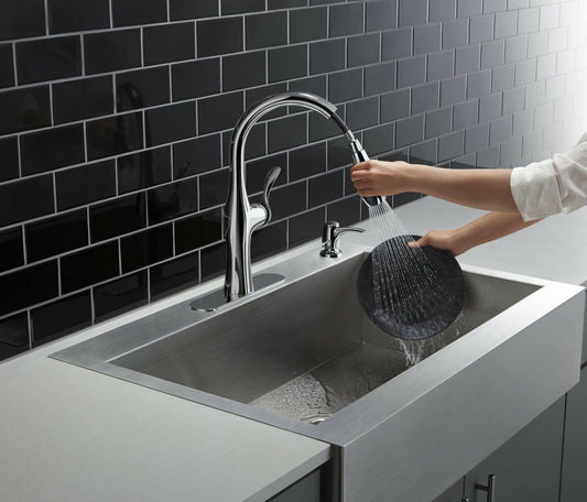 Kohler ALMA® Pulldown Kitchen Faucet Chrome Single Handle R45350-SD-CP