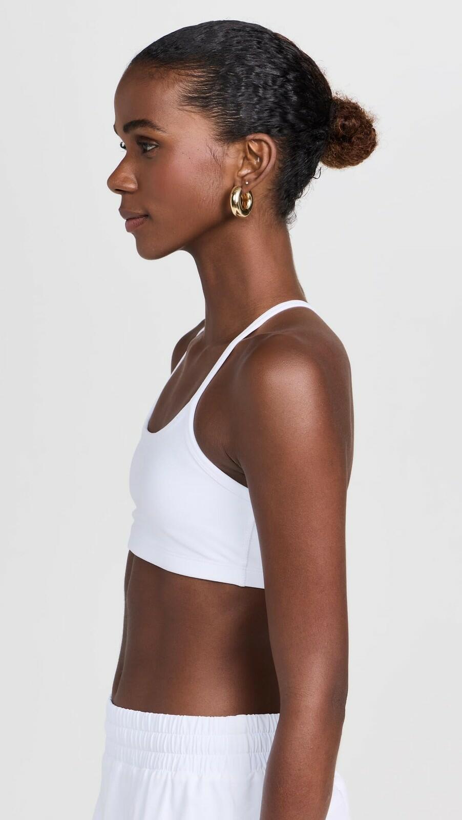Beyond Yoga Cloud White Large Racerback Bra Light Support