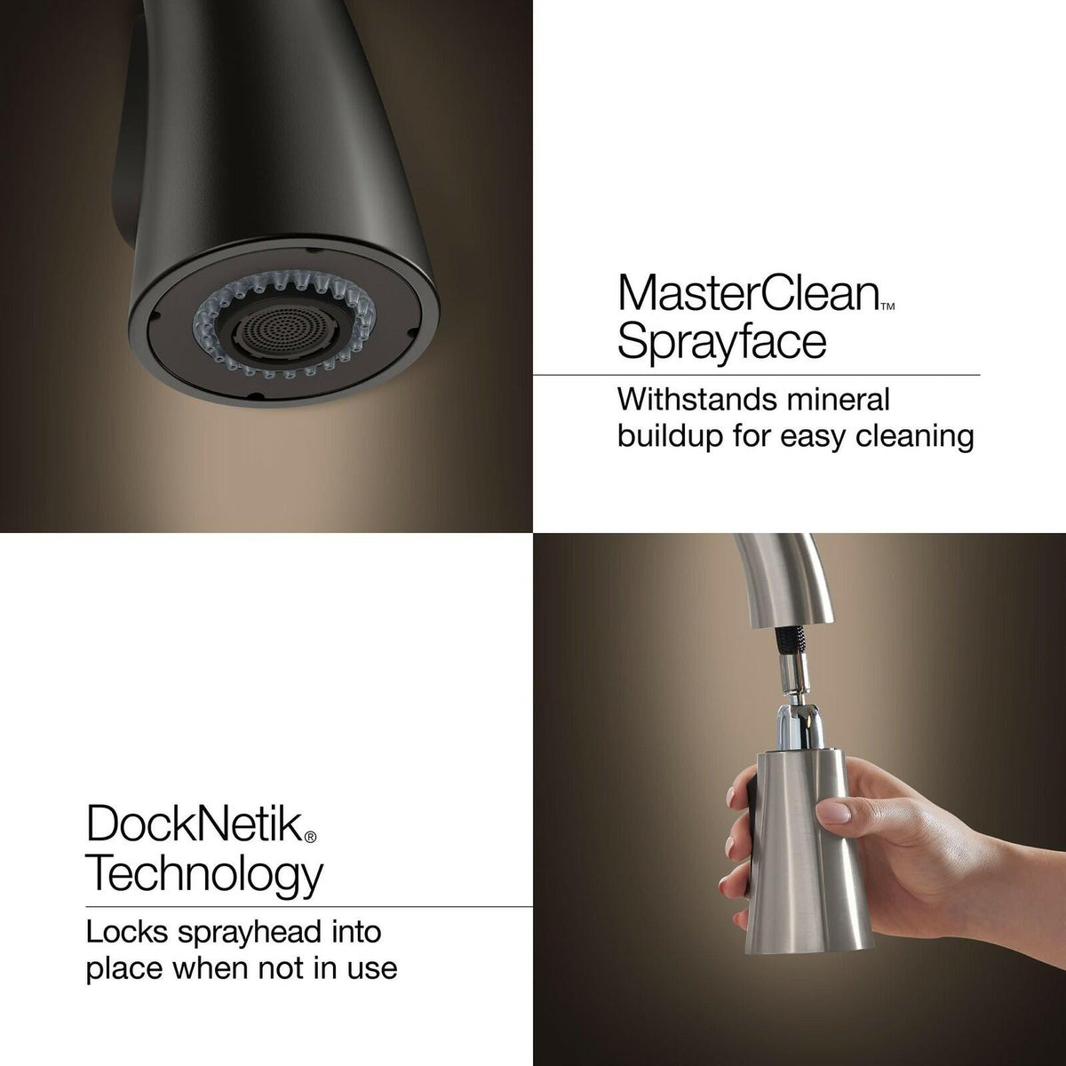 Kohler Motif R23863-SD-CP Pull-Down Kitchen Faucet Soap Dispenser Chrome