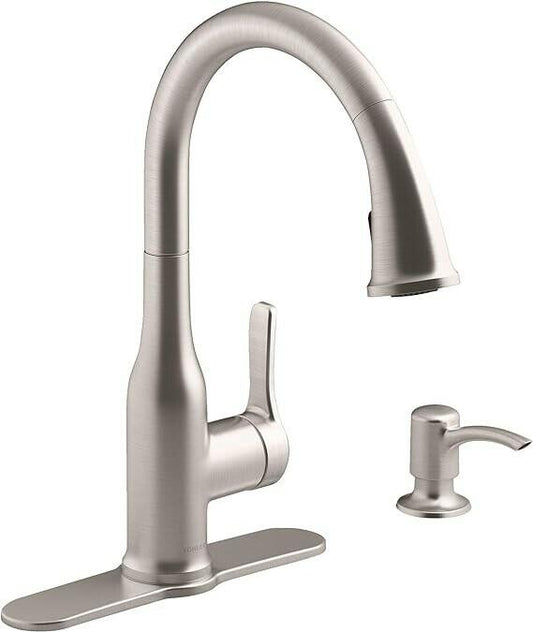Kohler Cruce R26372-SD-VS Pull-Down Kitchen Faucet Vibrant Stainless