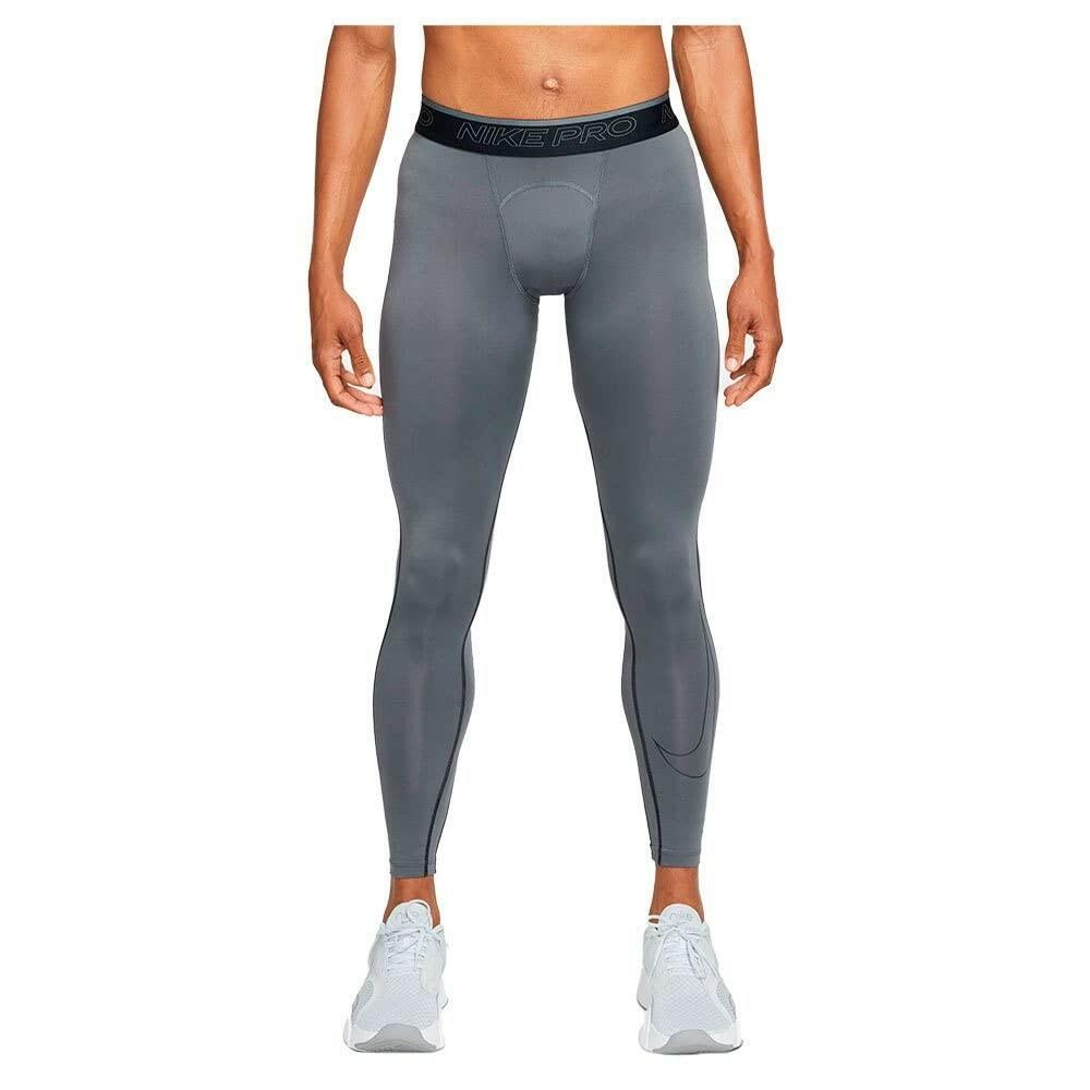 Nike Pro Dri-FIT Men's 3/4 Compression Tights Gray Black Size M