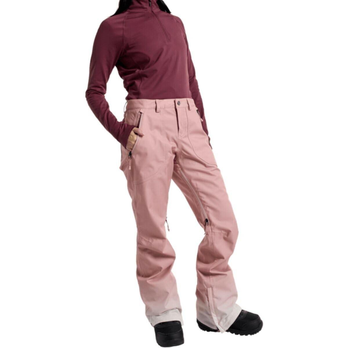 Burton Women's Vida 2L Stretch Snow Pants Blush Pink Ombre XL Water-Resistant
