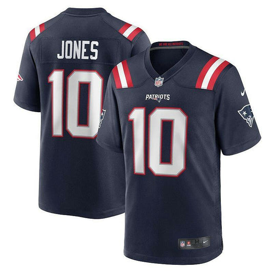 Nike Men's Mac Jones X-Large England Patriots Game Jersey - Navy Blue