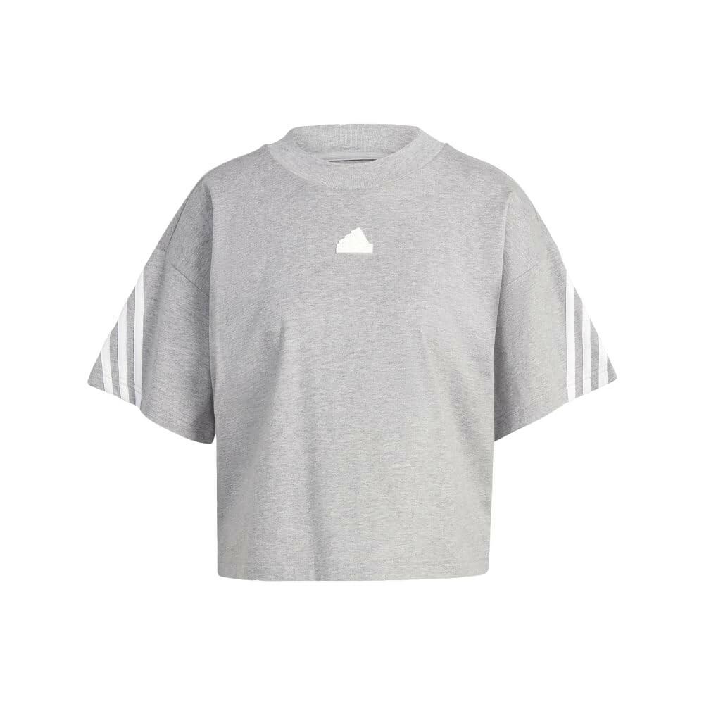 adidas Women's Future Icon T-Shirt White XS Loose Fit Cotton Shirt