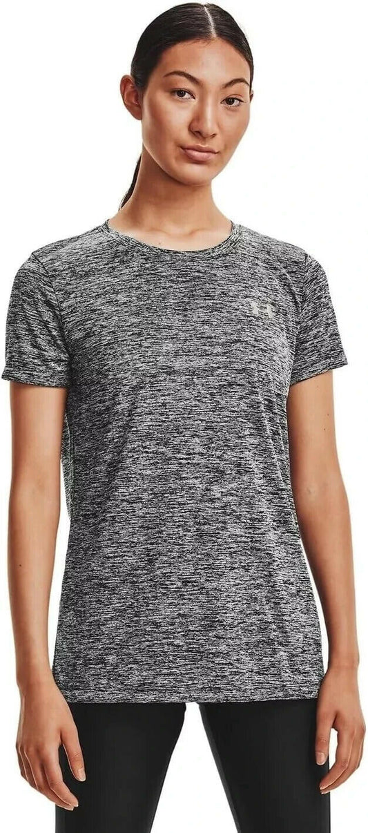 Under Armour Women's Under Armour Tech Twist T-Shirt Black Large Moisture Wicking