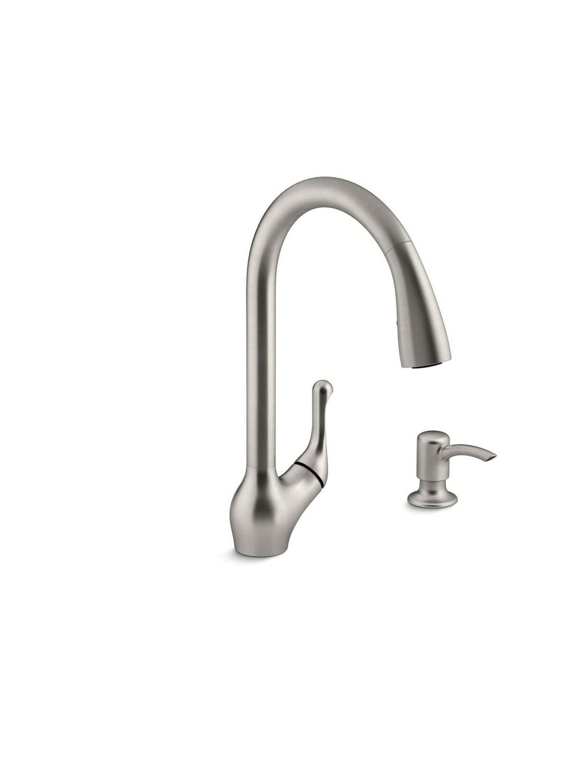 Kohler Barossa S67208480 Pull-Down Kitchen Faucet Chrome Finish Lotion Dispenser