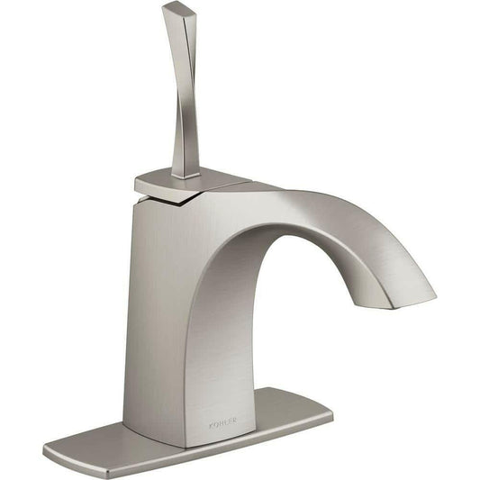 Kohler Juval Single Handle Bathroom Sink Faucet Vibrant Brushed Nickel BN