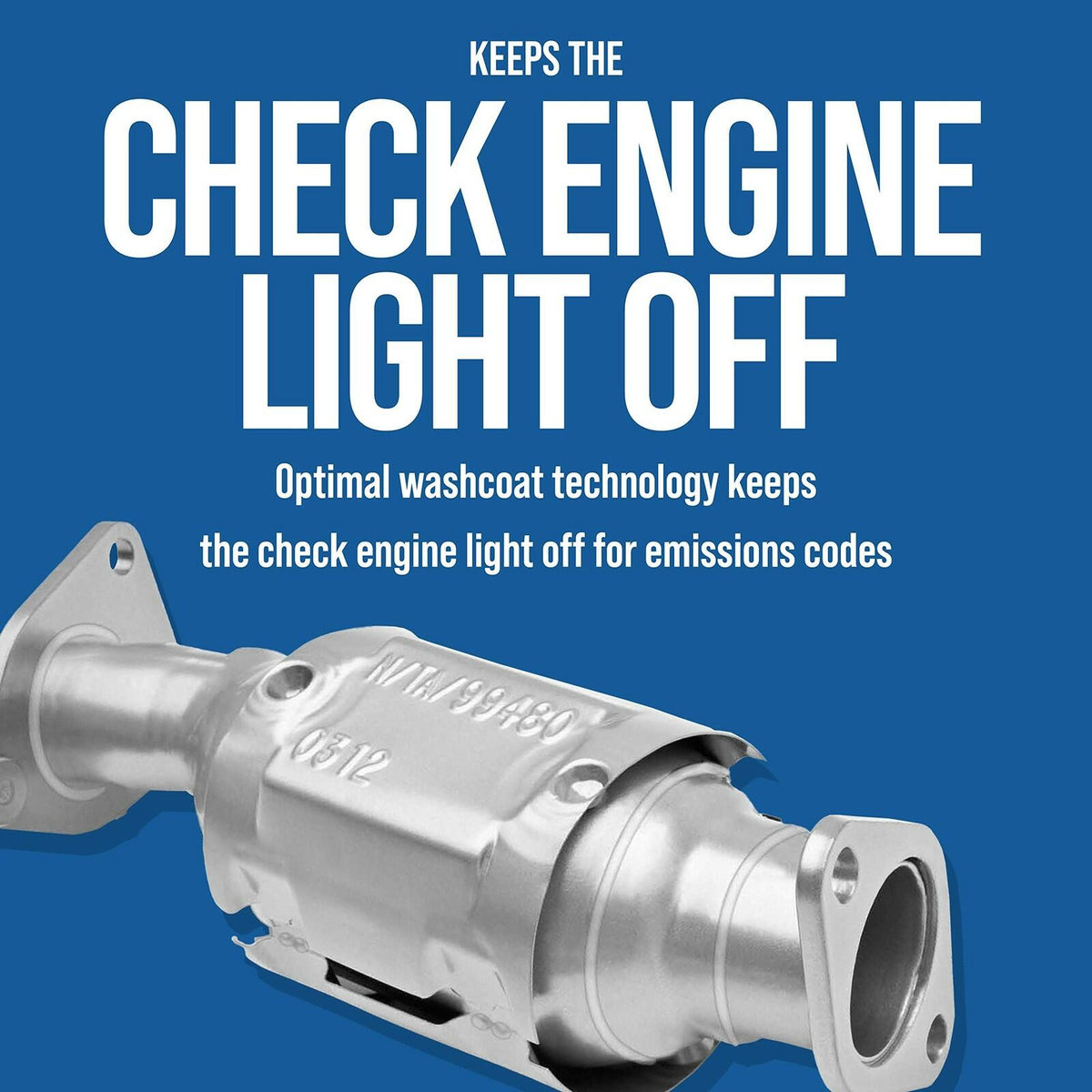 Walker Exhaust CalCat Carb 82303 Universal Catalytic Converter 3" Inlet (Inside) 3" Outlet (Inside)