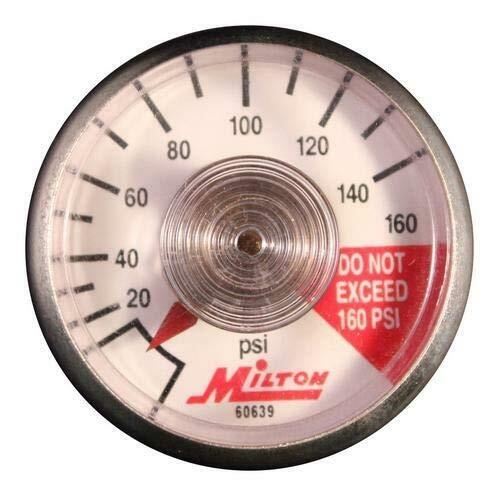 Milton 638-7 Pressure Gauge Pack of 13, 0-160 PSI ABS Connection