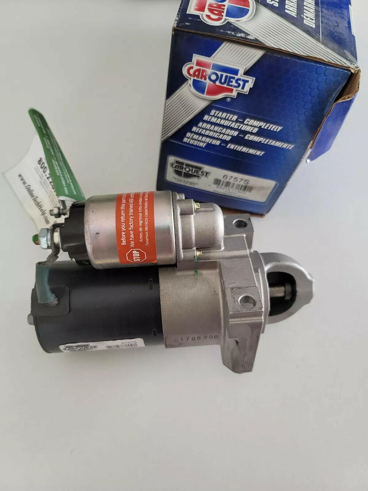 Carquest Starter Remanufactured For Starting Power & Performance 6757S