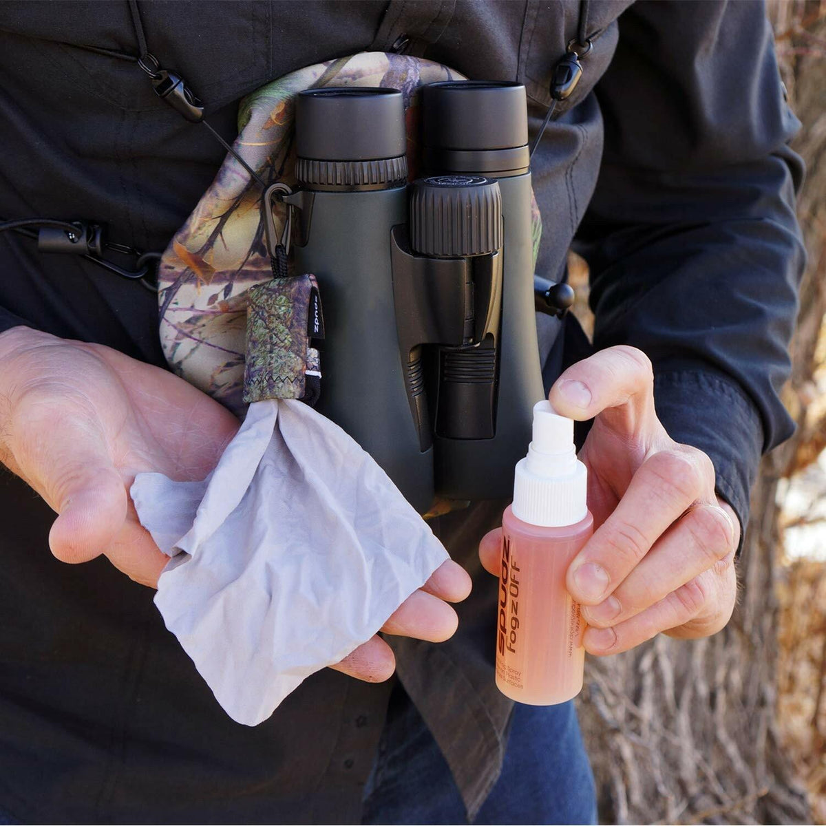 SPUDZ Screen and Lens Cleaner with Microfiber Cloth for Glasses, Cameras