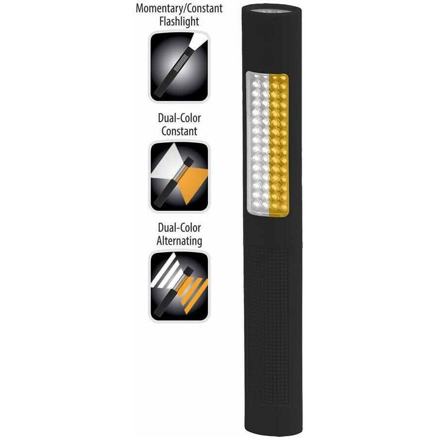 Nightstick NSP-1176 Dual LED Safety Flashing Light 150 Lumens White/Amber