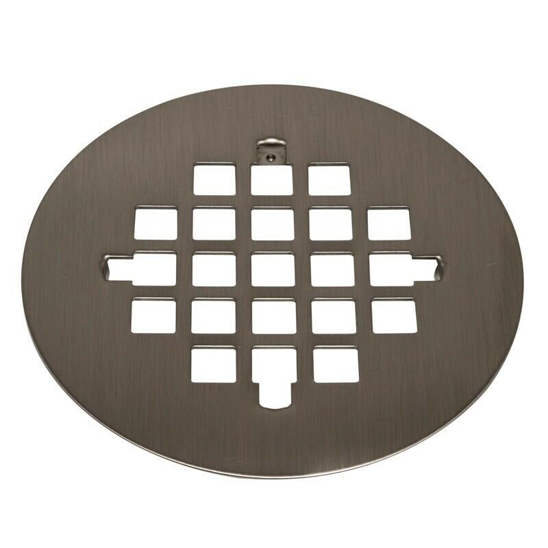 Oatey Universal Snap-Tite Round Strainer 4-1/4 in Brushed Nickel Sink Drain