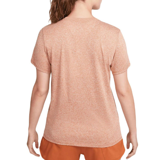 Nike Dri-FIT Women's T-Shirt Dark Russet XS Short Sleeve Polyester