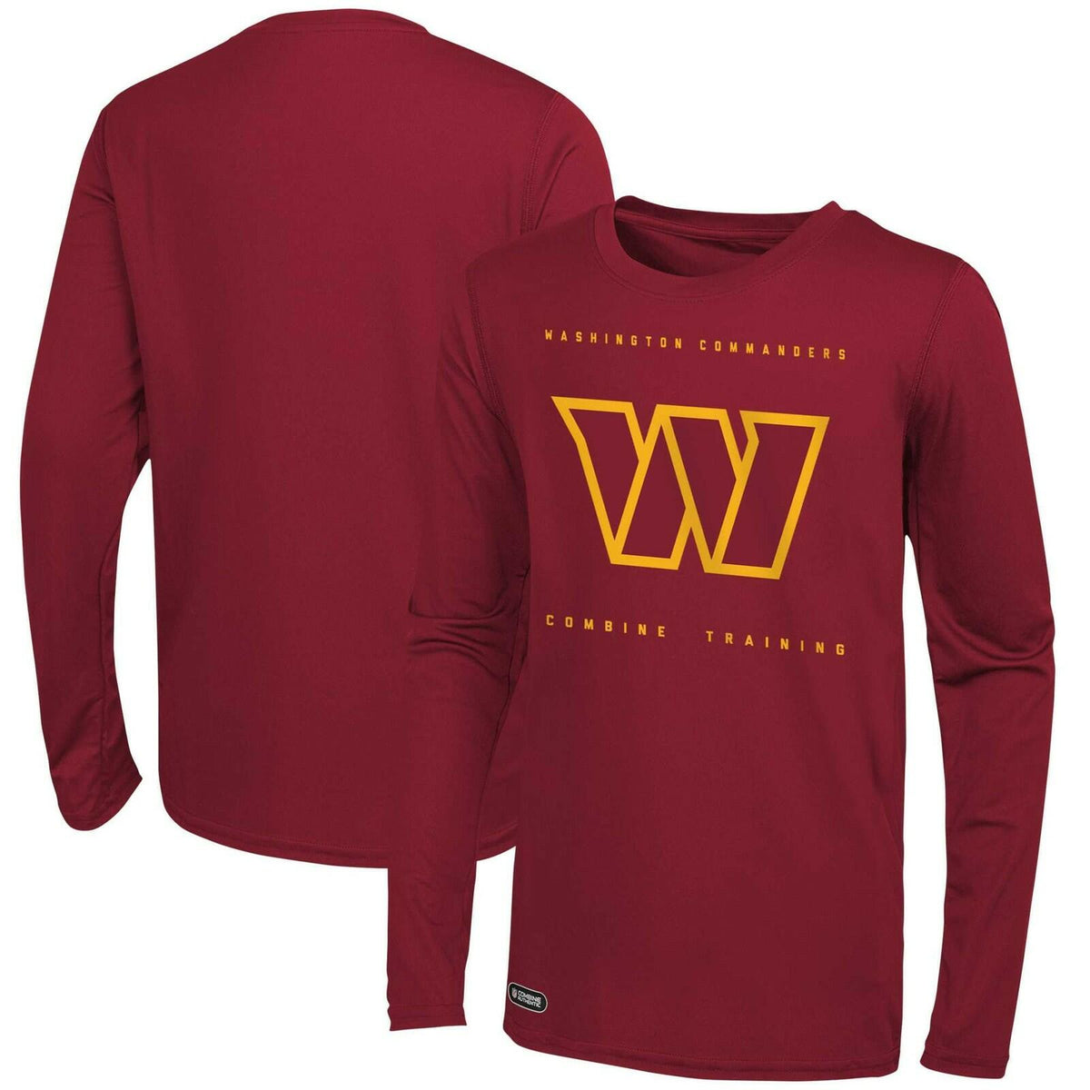 Outerstuff NFL Washington Commanders Long Sleeve Performance Shirt - Men's