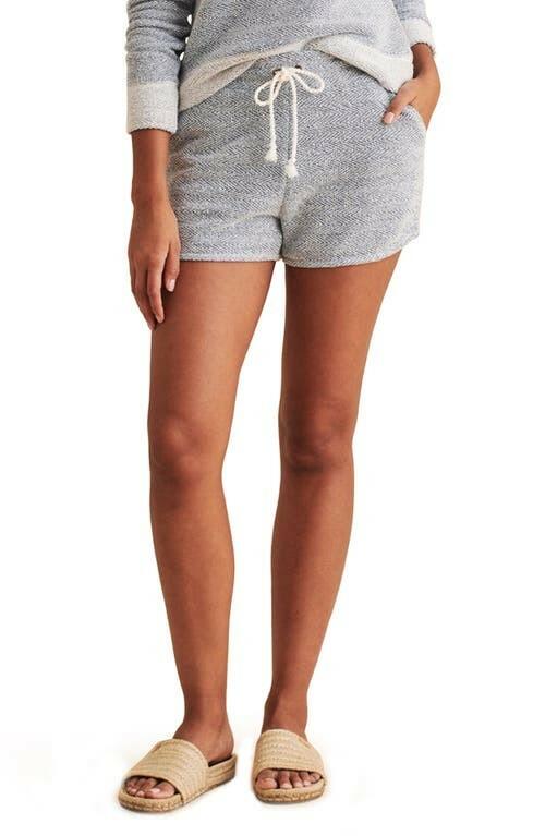 Faherty Whitewater Cotton Drawstring Shorts Medium Casual Herringbone