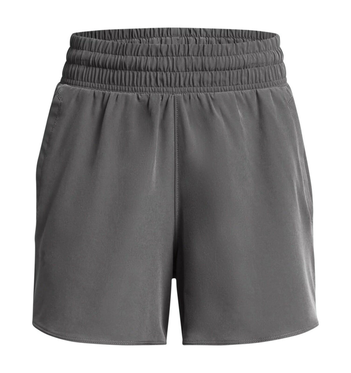 Under Armour Women's Flex Woven 5" Shorts, Dark Gray, Lightweight Activewear