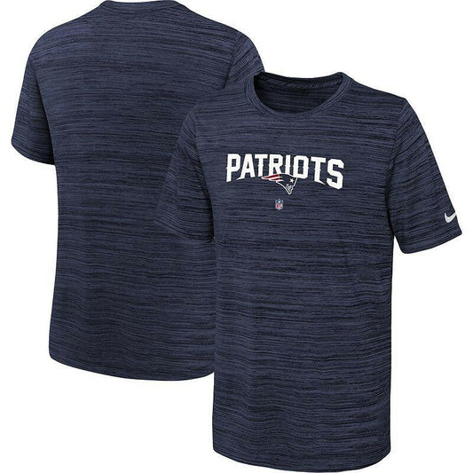 Nike Big Boys England Patriots Navy Performance T-shirt Dri-Fit NFL