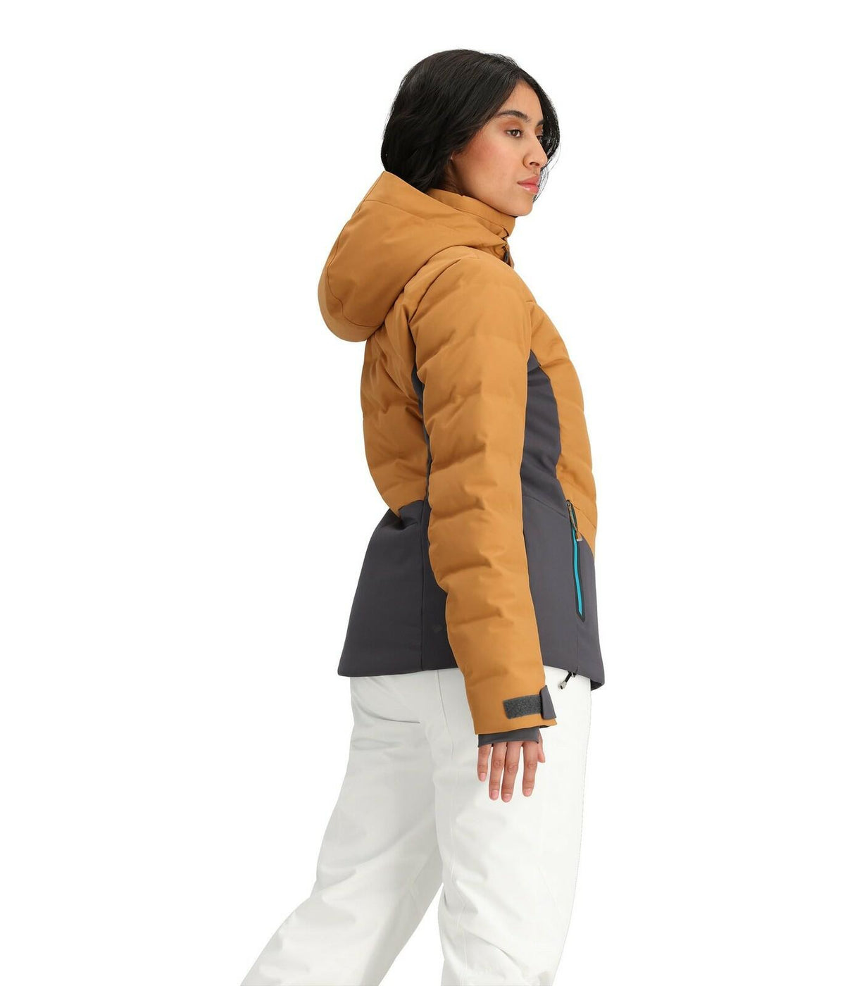 Obermeyer Cosima Down Jacket Brown Sugar 6 Waterproof Ski Coat Insulated
