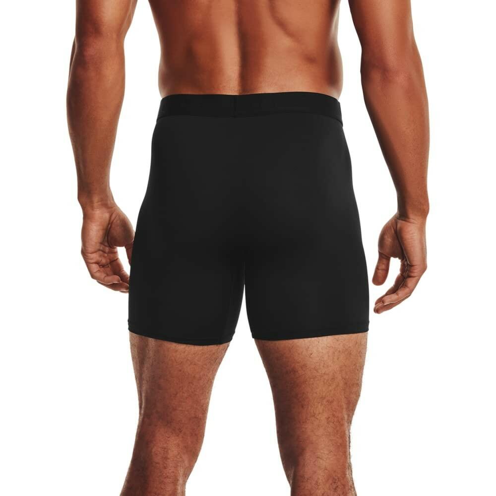 Under Armour Men's Tech Mesh 6-Inch Boxerjock 2-Pack Black Small Breathable