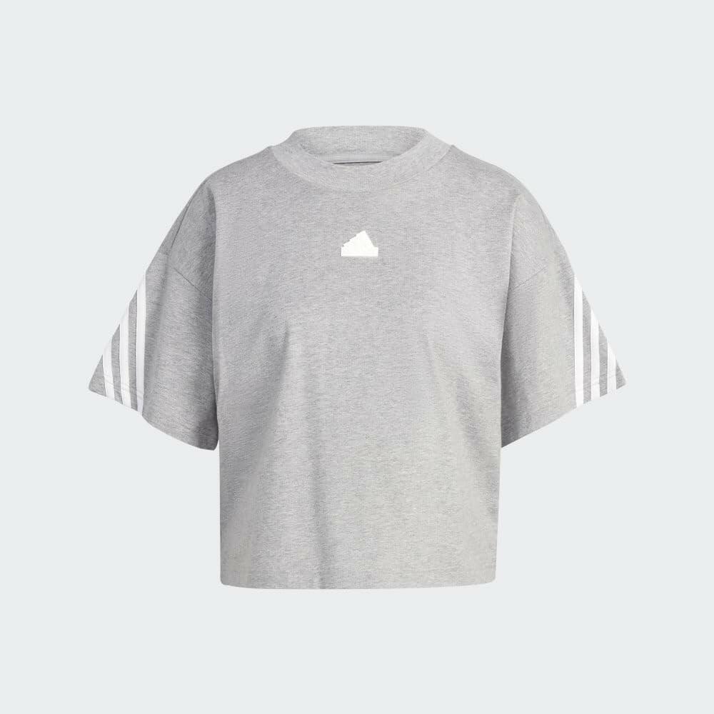 adidas Women's Future Icon T-Shirt White XS Loose Fit Cotton Shirt