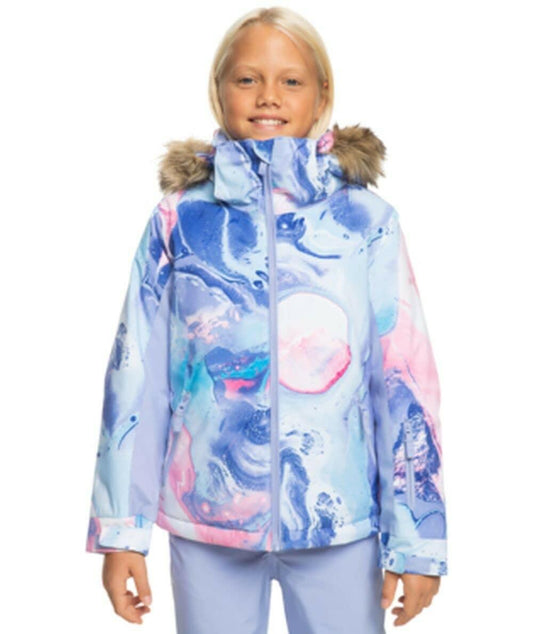 Roxy Girls DryFlight Snow Jacket American Pie 14/X-Large AzureBlue Kids
