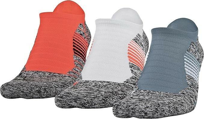 Under Armour Women's No-Show Athletic Socks 3-Pack Chakra Assorted