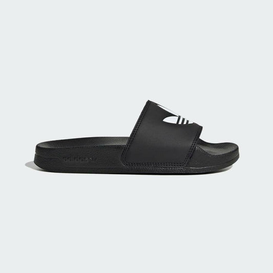adidas Originals Adilette Lite J Kids Slides Black/White Size 3 Big Kid