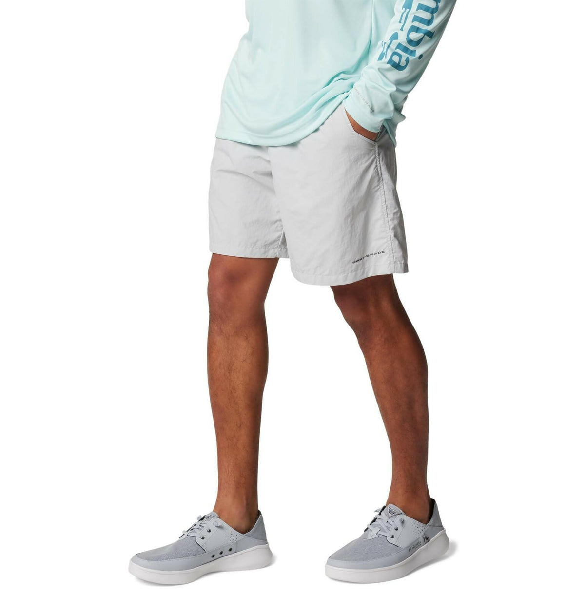 Columbia Men's Backcast III Water Shorts, Cool Grey, UPF 50, X-Large, Quick Dry