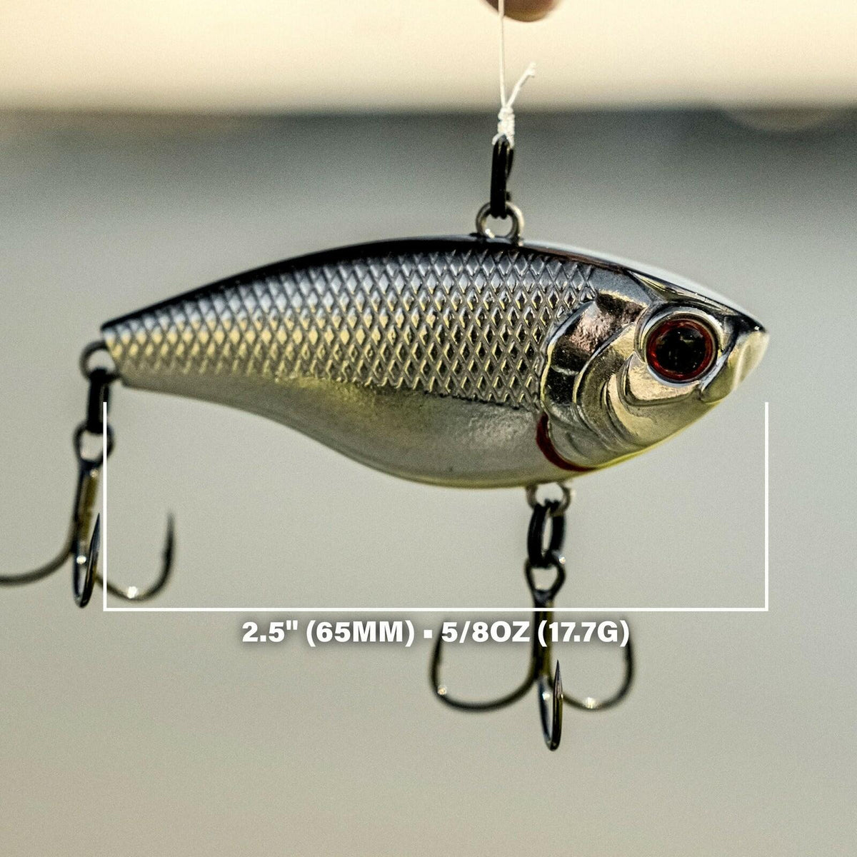 6th Sense Duke Lipless Crankbait 5/8oz Brown Eye Internal Rattle