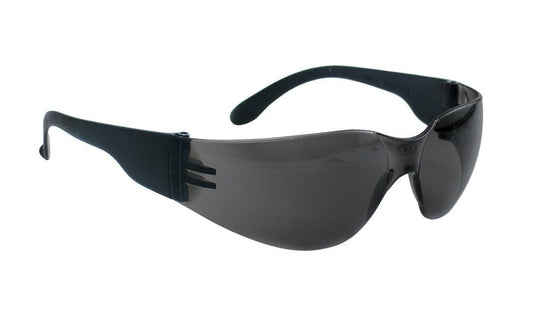 NSX Safety Glasses SAS Black Temple Gray Lens Anti-Scratch Wrap Frame
