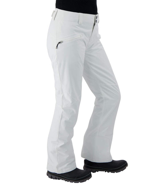 Obermeyer Malta Snow Pants Women White - Fleece-Lined Waistband, Adjustable