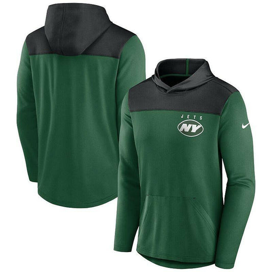 Nike York Jets Toss Sweep Therma Hoodie Green Men's Small NFL