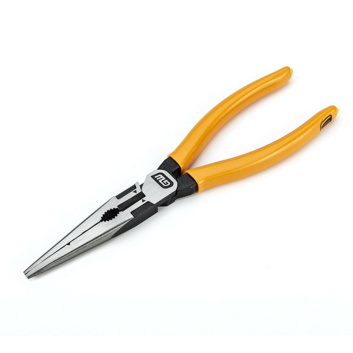 GEARWRENCH 8 Inch Long Nose Pliers Chrome Alloy Steel Dipped Handle 82177-06