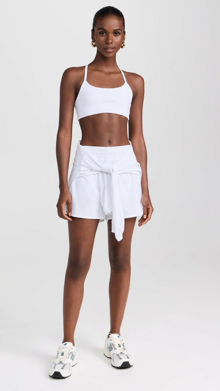 Beyond Yoga Cloud White Large Racerback Bra Light Support