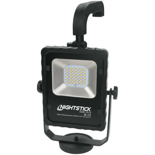 Nightstick NSR-1514 Rechargeable LED Area Light with Magnetic Base Black