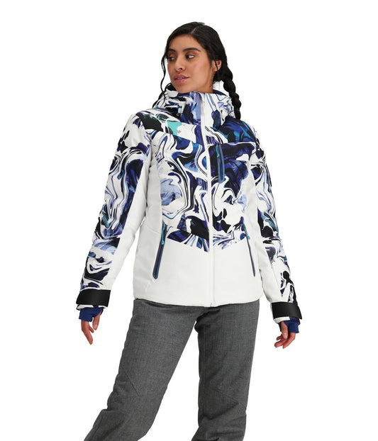 Obermeyer Cosima Down Jacket Women's Glacier Melt Size 4