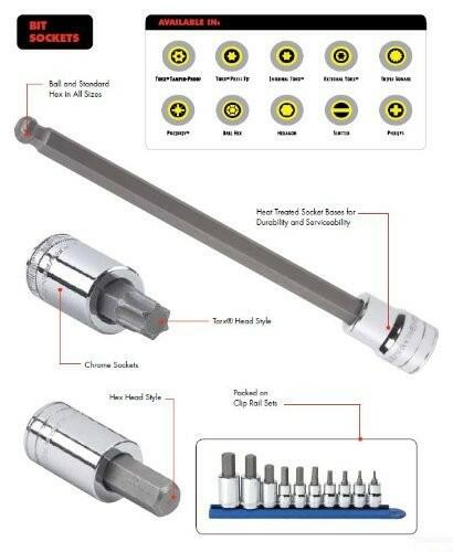 GEARWRENCH 1/2 Inch Drive Hex Bit Socket 5/8 Inch Alloy Steel Tool