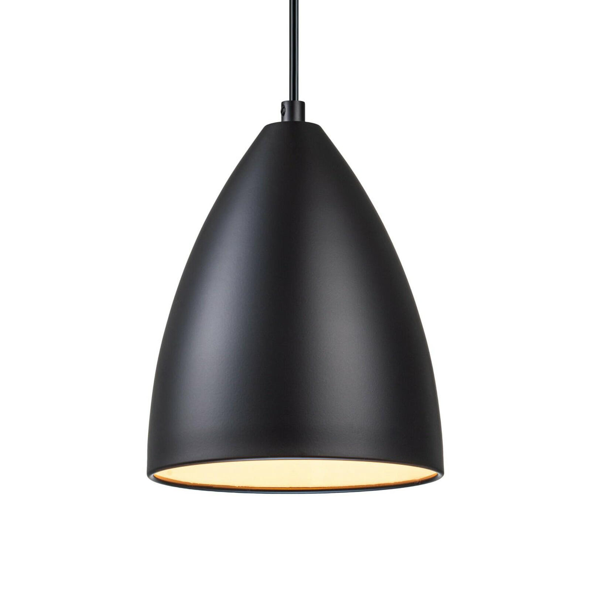 Aspen Creative Adjustable Matte Black Indoor Pendant Light - Modern Fixture