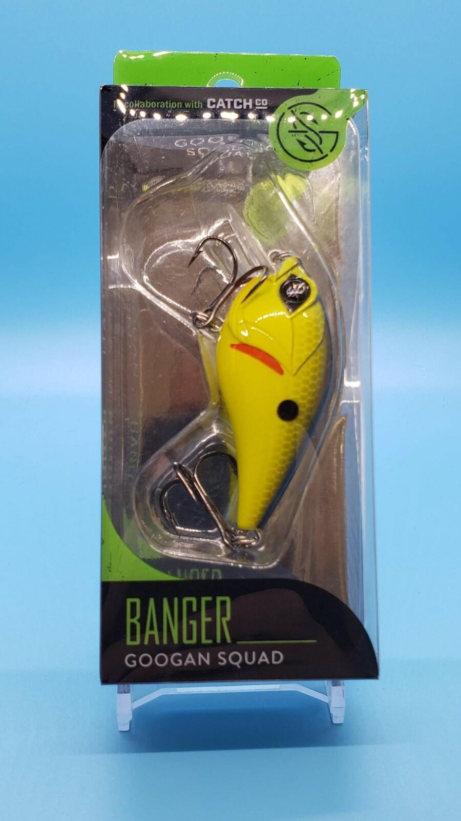 Googan Squad Banger Crankbait 2-1/4" 3/8oz Chartreuse Black Back Fishing Lure