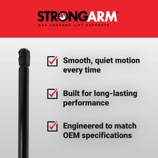StrongArm 6481 Hood Lift Support Gas Charged Strut Shock For 2004-2010 BMW 525i