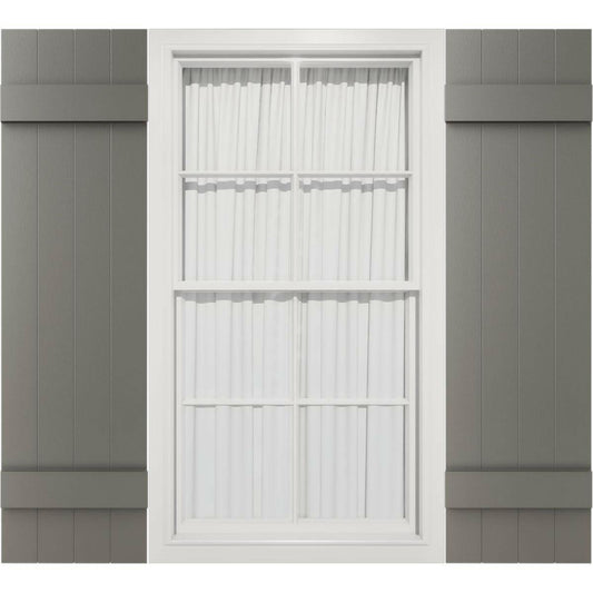 Mid America 14x24 Vinyl Shutter Tuxedo Grey J41424018 Stylish