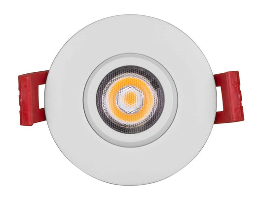 NICOR DGD2 2" LED Gimbal Recessed Downlight 2700K White Dimmable 4.8W