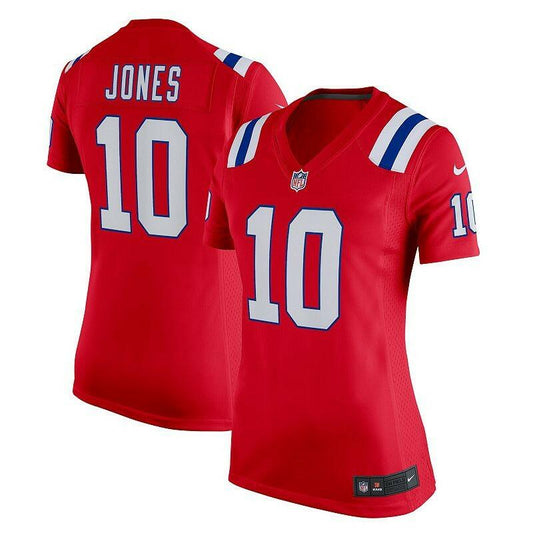 Nike Mac Jones England Patriots Red NFL Game Jersey Women's Large