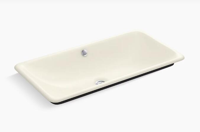 Kohler Iron 20212-P5-96 Plains 30 in Cast Iron Trough Vessel Bathroom Sink