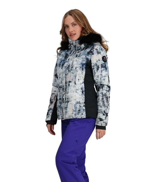 Obermeyer Tuscany II Ski Jacket Treeline Women Size 8 Ski Coat HydroBlock