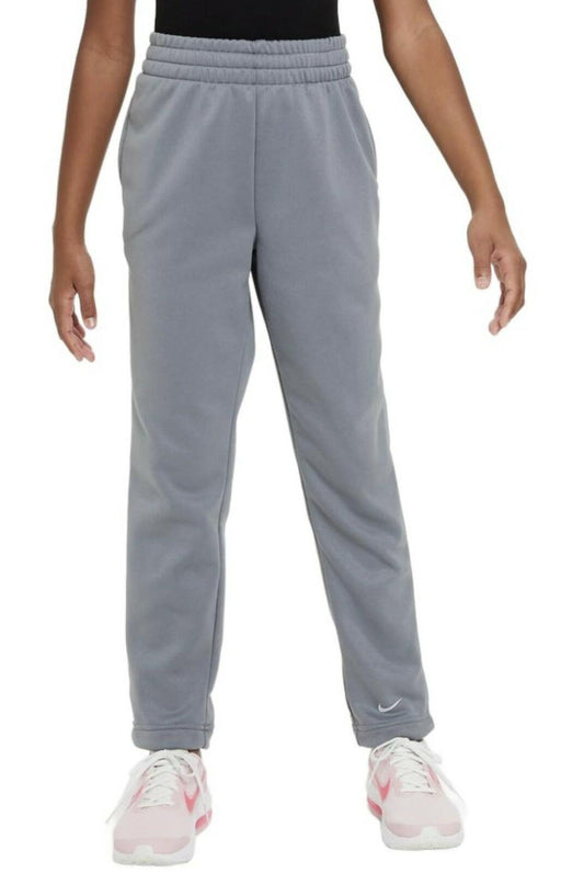 Nike Therma-Fit Fleece Pants Boys Gray Medium Regular Fit Activewear